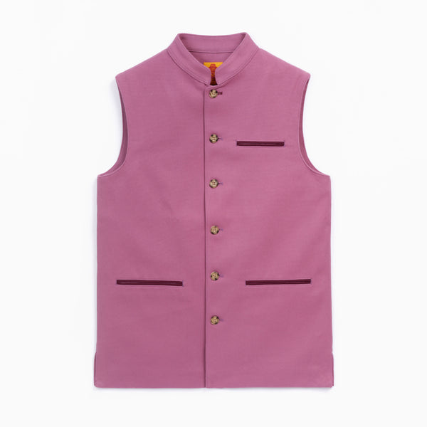 Mauve cotton vest