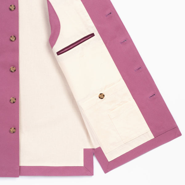 Mauve cotton vest