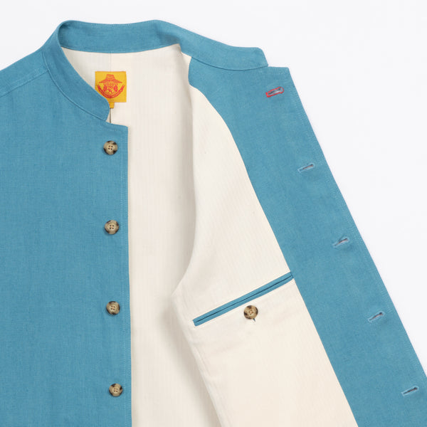 Sky Blue Linen Jacket