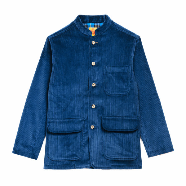 Veste Velours Bleu Nuit