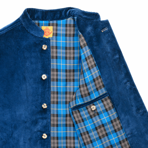 Veste Velours Bleu Nuit