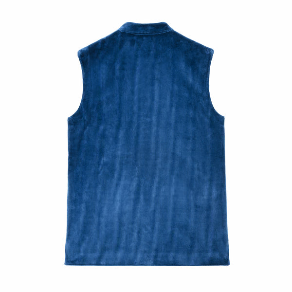 Midnight Blue Velvet Vest