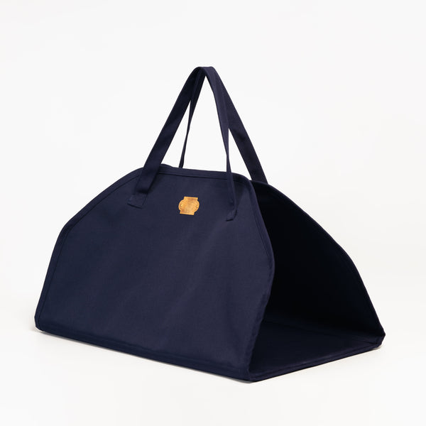 Navy Blue Firewood Carrier Bag