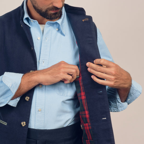 Gilet Moleskine Navy