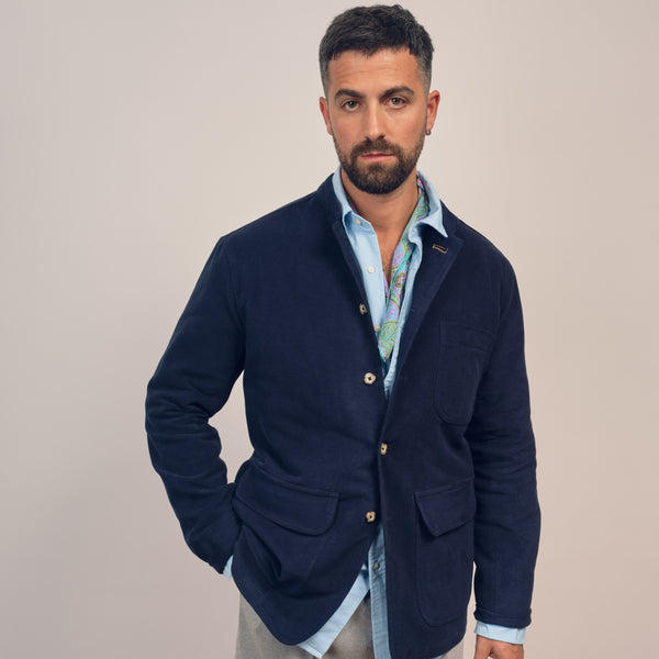 Veste Moleskine Navy