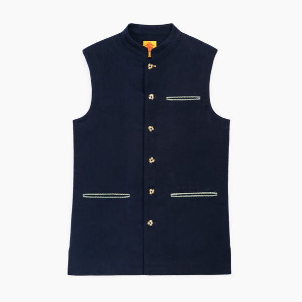 Gilet Moleskine Navy