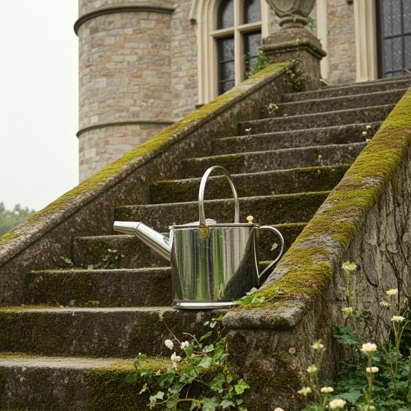 Stainless steel watering can