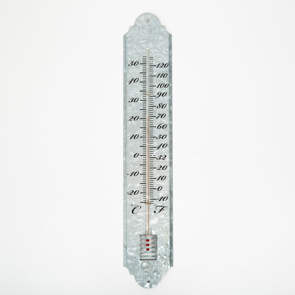 Zinc thermometer - large model