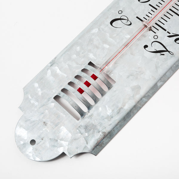 Thermomètre en zinc - grand modèle