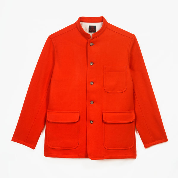 Orange wool Jacket